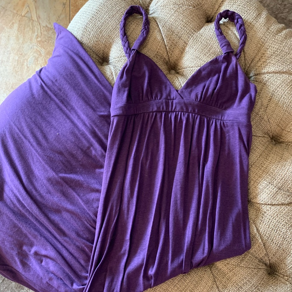 Lucky Brand purple maxi dress